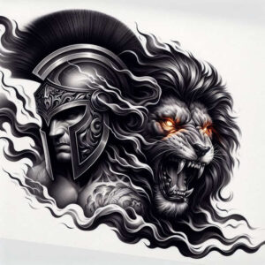 spartan-history-and-strength-motif-realism-realistic-dimension-for-toe – tattoo design ideas free ai generated – Gallery: warriors-inkby-ai