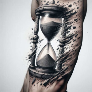 time-with-shading-neotraditional-clean-fill-for-lower-arm – tattoo design ideas free ai generated – Gallery: watches-hourglass-inkby-ai