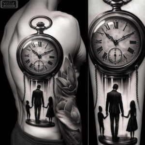 moment-neotraditional-rich-shading-for-forearm – tattoo design ideas free ai generated – Gallery: watches-hourglass-inkby-ai