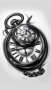 watches-hourglass tattoo design ideas deep blacks temporal art endurance and power