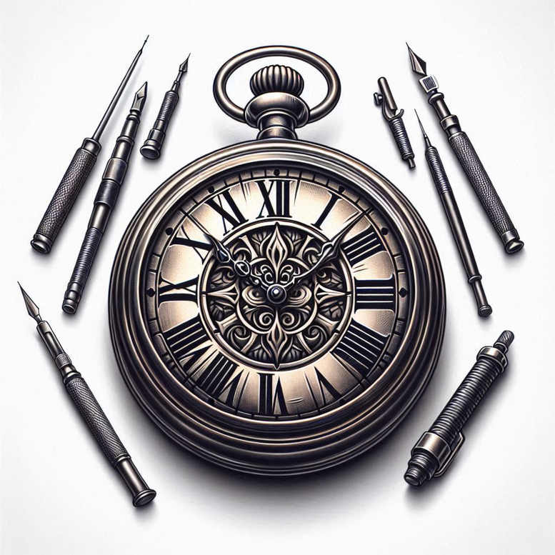 time-energy-symbol-realism-realistic-proportions-for-palm – tattoo design ideas free ai generated – Gallery: watches-hourglass-inkby-ai