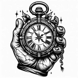 time-mystery-motif-realism-natural-look-for-side-torso – tattoo design ideas free ai generated – Gallery: watches-hourglass-inkby-ai