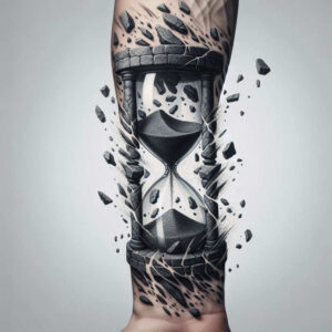 time-with-shadow-motif-neotraditional-color-depth-for-fingers – tattoo design ideas free ai generated – Gallery: watches-hourglass-inkby-ai