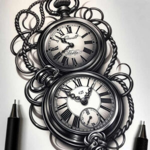 time-cycle-symbol-realism-natural-finish-for-elbow – tattoo design ideas free ai generated – Gallery: watches-hourglass-inkby-ai