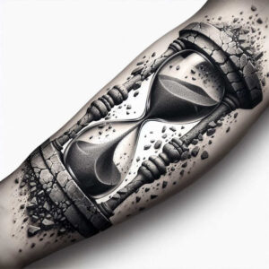 time-symbol-neotraditional-fine-detail-for-outer-arm – tattoo design ideas free ai generated – Gallery: watches-hourglass-inkby-ai