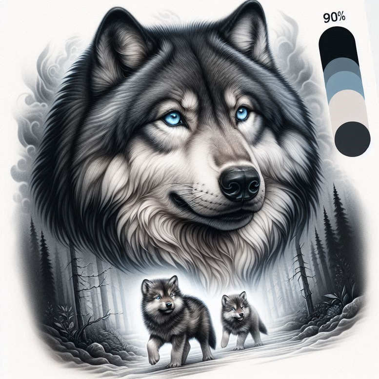 wolves tattoo design ideas crisp silent howl represents strength