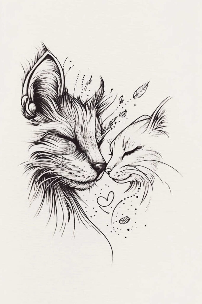 Zwierzęta domowe - Free tattoo design ideas ai genereted - inkby.ai