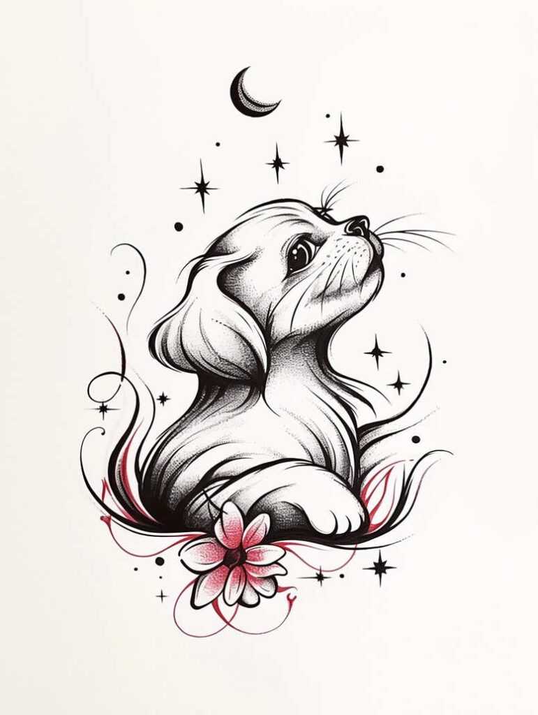 Zwierzęta domowe - Free tattoo design ideas ai genereted - inkby.ai