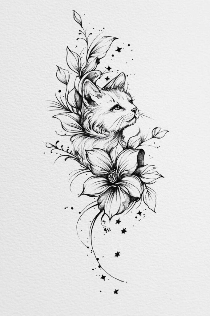 Zwierzęta domowe - Free tattoo design ideas ai genereted - inkby.ai