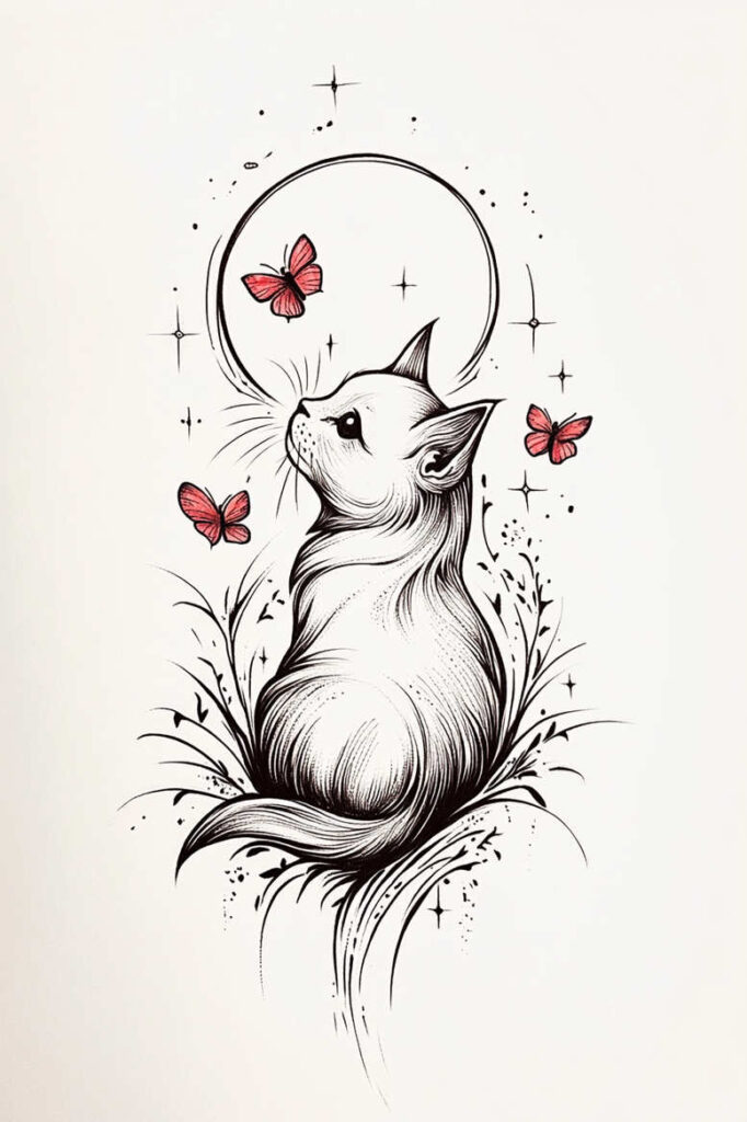 Zwierzęta domowe - Free tattoo design ideas ai genereted - inkby.ai