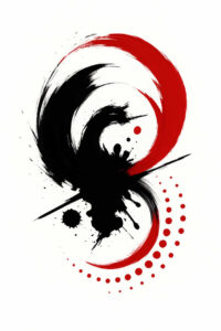 negative-space-organic-background-spokes – tattoo design ideas free ai generated – Gallery: backgrounds-inkby-ai