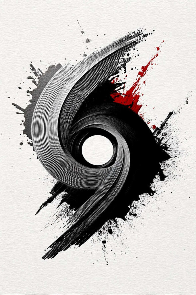 backgrounds tattoo design ideas 3D geometry dynamic center stands for determination