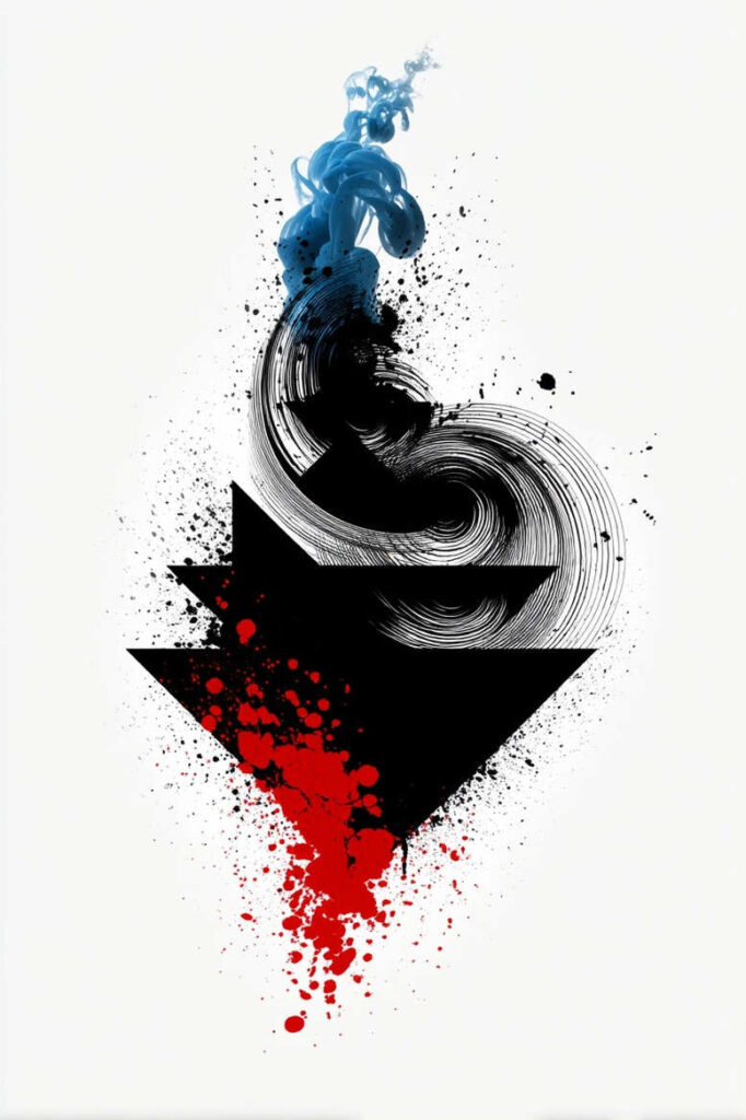 backgrounds-tattoo-designs-ideas-ai-generated--circular-pattern-hot-rod-for-side