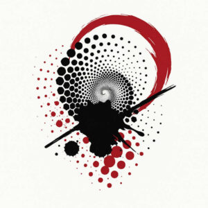 backgrounds-tattoo-designs-ideas-ai-generated--spokes-nested-polygons-for-neck