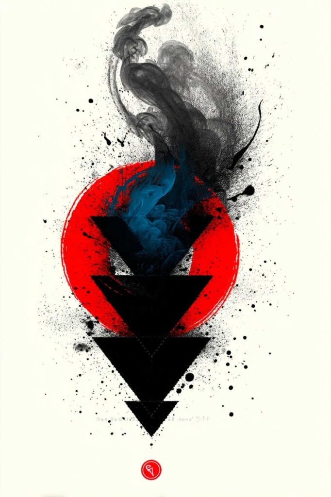 backgrounds-tattoo-designs-ideas-ai-generated--zen-rhombus-for-full-back