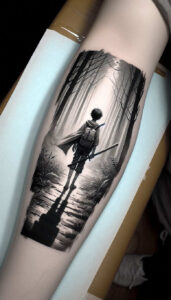 historical-figure-reflection-effect-sparse – tattoo design ideas free ai generated – Gallery: characters-inkby-ai