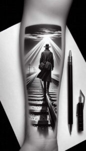figure-outline-balanced-light-essential – tattoo design ideas free ai generated – Gallery: characters-inkby-ai