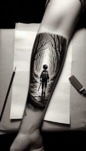 mythological-figure-portrait-realism-refined-ink – tattoo design ideas free ai generated – Gallery: characters-inkby-ai
