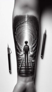 characters tattoo design ideas Surrealism imaginative costume design meaning strength