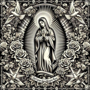 holy-mary-tattoo-depth-shading-for-collarbone – tattoo design ideas free ai generated – Gallery: chicano-inkby-ai