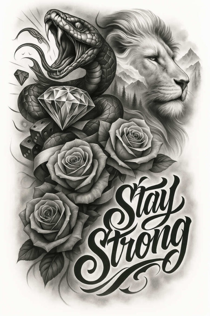 chicano tattoo design ideas displaced objects ornamental patterns meaning perseverance