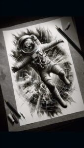 cosmic-radiation – tattoo design ideas free ai generated – neotraditional-refined-lines – for-temple – Gallery: cosmos-inkby-ai