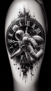 cosmos – tattoo design ideas free ai generated – realism-emotional-realism – for-lower-arm – Gallery: cosmos-inkby-ai