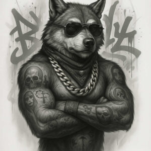 expressive-visage – tattoo design ideas free ai generated – neotraditional-clean-fill – for-back – Gallery: faces-inkby-ai