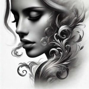 for-women – tattoo design ideas free ai generated – surrealism-chromatic-aberration – for-foot – Gallery: faces-inkby-ai