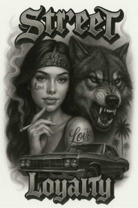 frontal-face – tattoo design ideas free ai generated – surrealism-morphic – for-lower-leg – Gallery: faces-inkby-ai