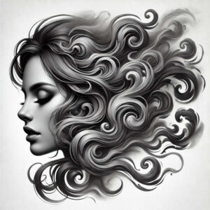 shadowed-visage – tattoo design ideas free ai generated – surrealism-otherworldly – for-nape – Gallery: faces-inkby-ai
