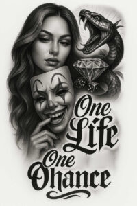 faces tattoo design ideas abstract expressive symbolising resilience