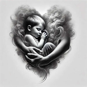 close-to-heart-tattoo – tattoo design ideas free ai generated – whisper-line – for-neck – Gallery: family-inkby-ai