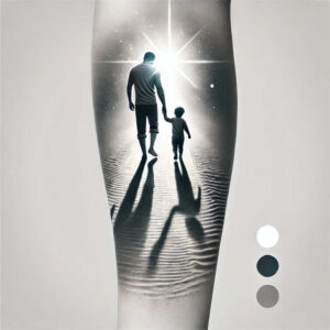 love-tattoo – tattoo design ideas free ai generated – micro-symbol – for-foot – Gallery: family-inkby-ai