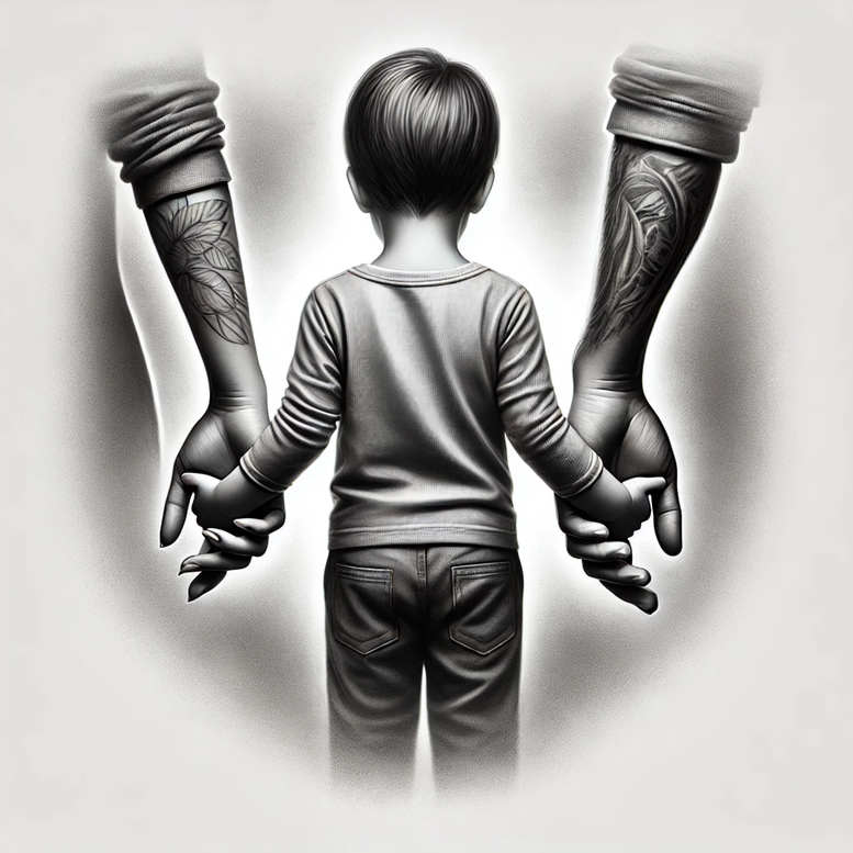 family tattoo design ideas understated familial bond for scapula