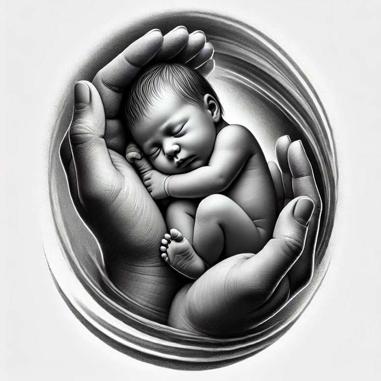 family tattoo design ideas subtle shape unity for shoulder blade