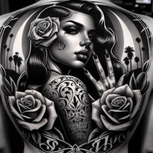 hands-with-shading – tattoo design ideas free ai generated – realism-micro-detail – for-lower-chest – Gallery: hands-inkby-ai