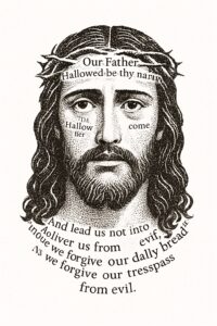 jesus-holy-tattoo – tattoo design ideas free ai generated – realism-depth-illusion – for-lower-thigh – Gallery: jesus-inkby-ai