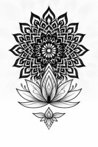 celestial – tattoo design ideas free ai generated – kaleidoscope – for-lower-arm – Gallery: mandalas-and-similar-inkby-ai