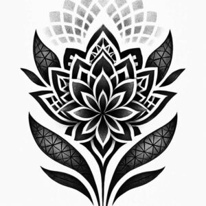 concentric-circles – tattoo design ideas free ai generated – mesmerizing – for-lower-leg – Gallery: mandalas-and-similar-inkby-ai