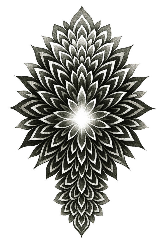 decorative-ring – tattoo design ideas free ai generated – intricate – for-upper-thigh – Gallery: mandalas-and-similar-inkby-ai