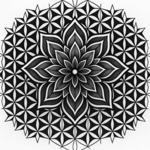 interlaced – tattoo design ideas free ai generated – harmony-lines – for-spine – Gallery: mandalas-and-similar-inkby-ai