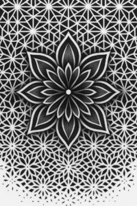 puzzle-pattern – tattoo design ideas free ai generated – unbroken-circle – for-ribs – Gallery: mandalas-and-similar-inkby-ai