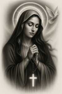 mary-with-prayer – tattoo design ideas free ai generated – life-like – for-fingers – Gallery: mary-inkby-ai