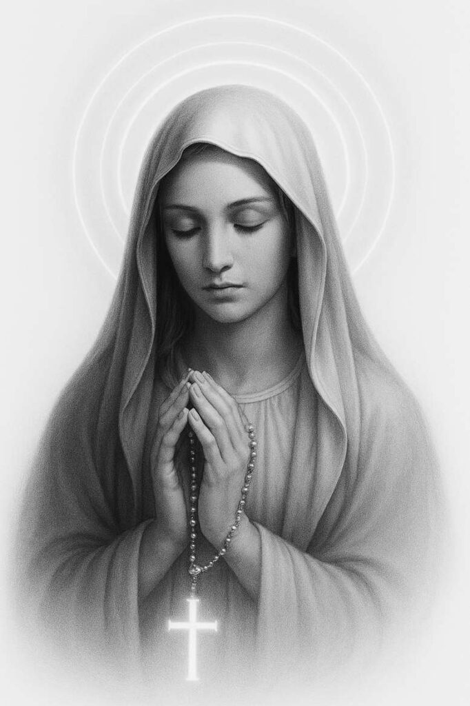 mary tattoo design ideas CGI-rendered faith for spine