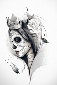 rebirth-tattoo-spectral-neotraditional-detailed-textures – tattoo design ideas free ai generated – Gallery: muerta-inkby-ai