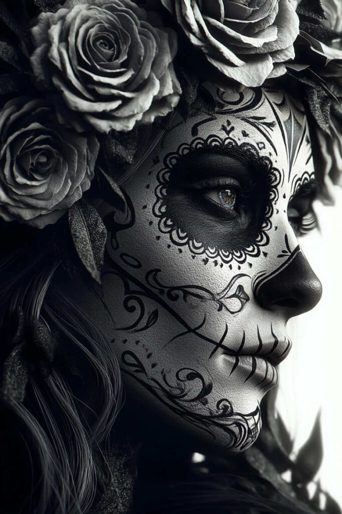 lady-with-crown-tattoo-cobweb-realism-detail-accuracy – tattoo design ideas free ai generated – Gallery: muerta-inkby-ai