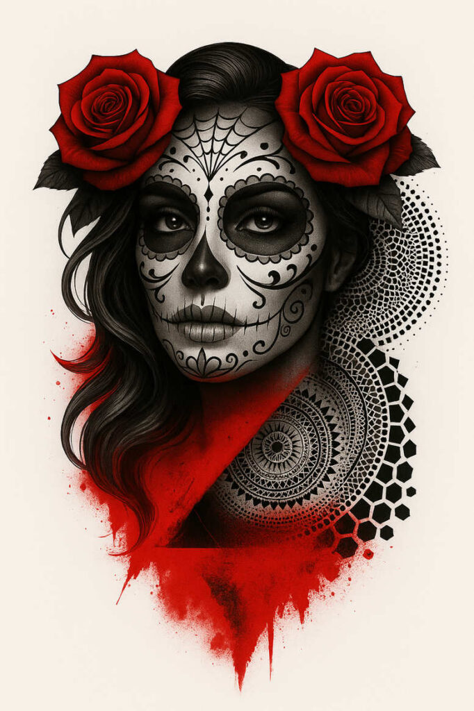 lady-with-line-tattoo-abyss-realism-ultra-detailed – tattoo design ideas free ai generated – Gallery: muerta-inkby-ai