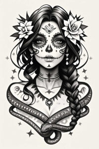 mystical-tattoo-unholy-neotraditional-fine-detail – tattoo design ideas free ai generated – Gallery: muerta-inkby-ai