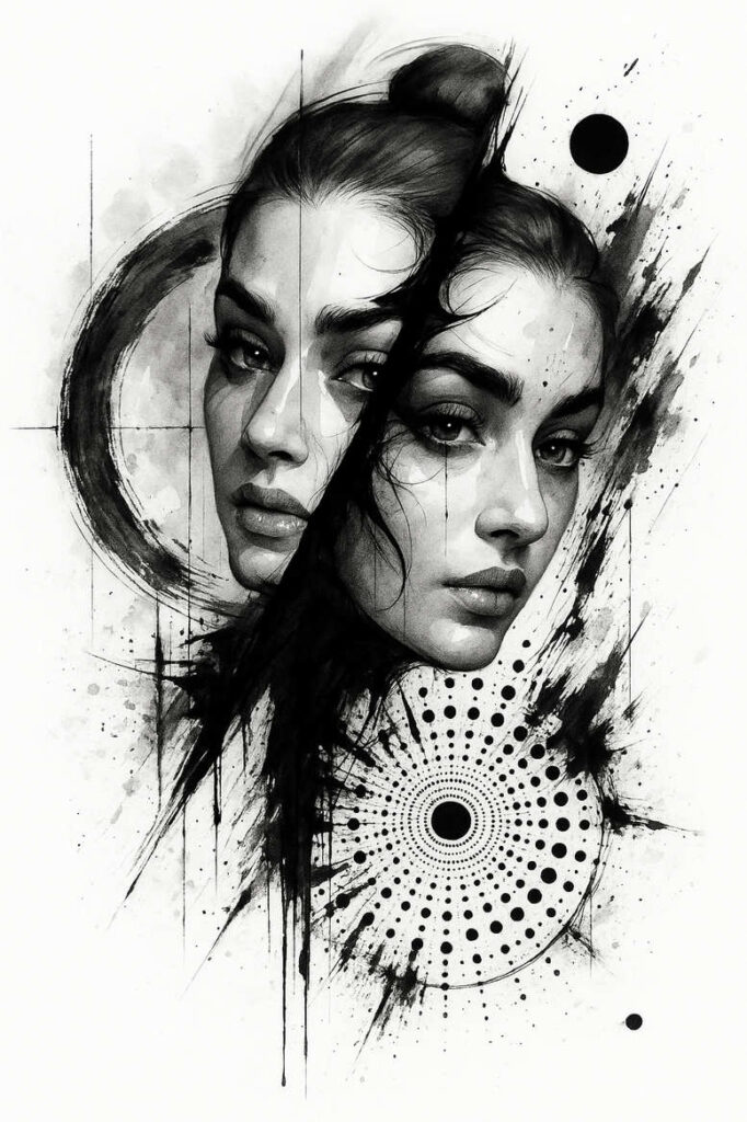 dark-lady-tattoo-ruin-realism-rich-blacks – tattoo design ideas free ai generated – Gallery: muerta-inkby-ai